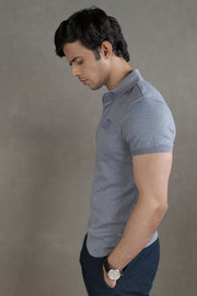 Men’s Coffee-Infused Blue Polo