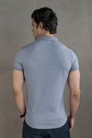 Men’s Coffee-Infused Blue Polo