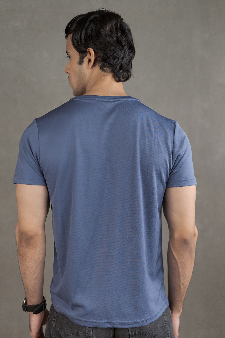 Men’s Coffee-Infused Blue T-shirt