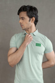 Men’s Coffee-Infused Green Polo