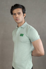 Men’s Coffee-Infused Green Polo