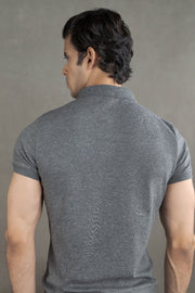 Men’s Coffee-Infused Grey Polo