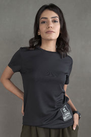 Women’s Coffee-Infused Black T-shirt