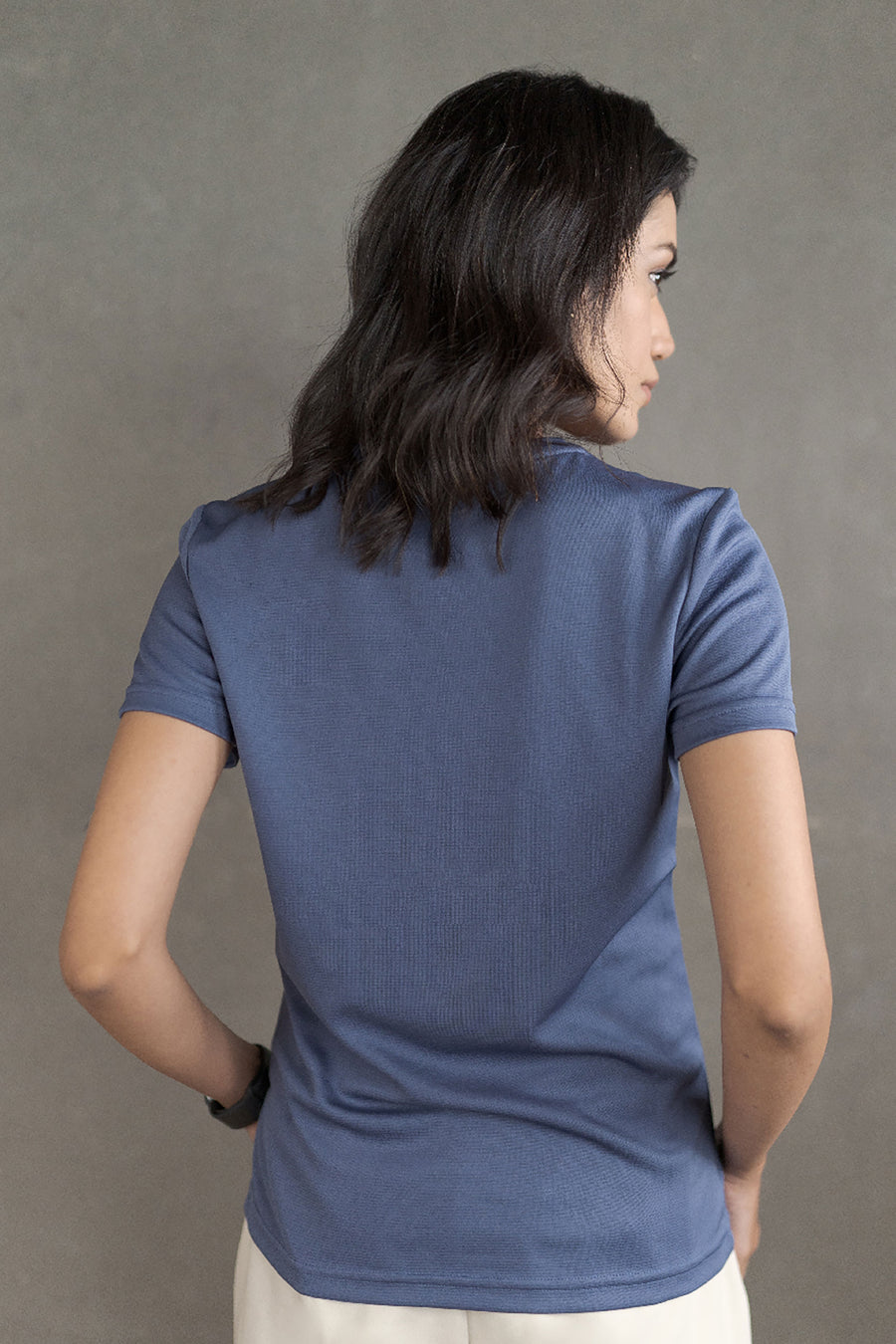 Women’s Coffee-Infused Blue T-shirt