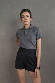 Women’s Coffee-Infused Grey Polo