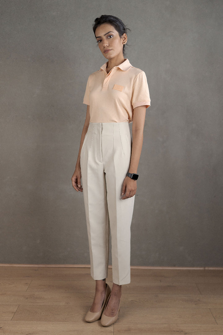 Women’s Coffee-Infused Peach Polo