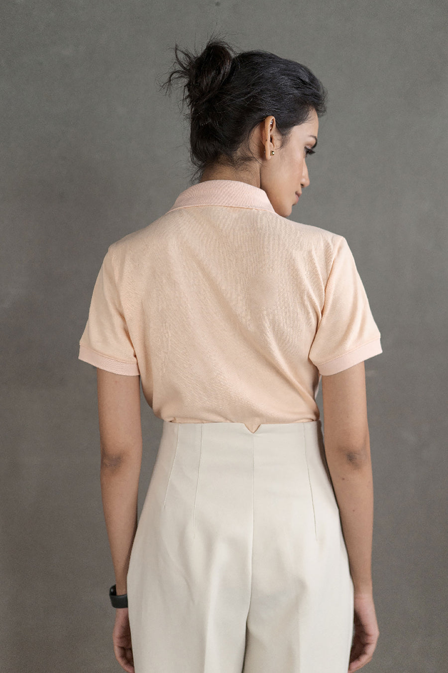 Women’s Coffee-Infused Peach Polo