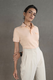 Women’s Coffee-Infused Peach Polo